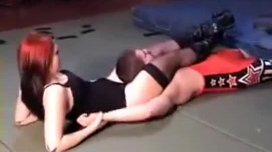 Mixed Wrestling Big Guy Headscissored P Hclips Porn Tube